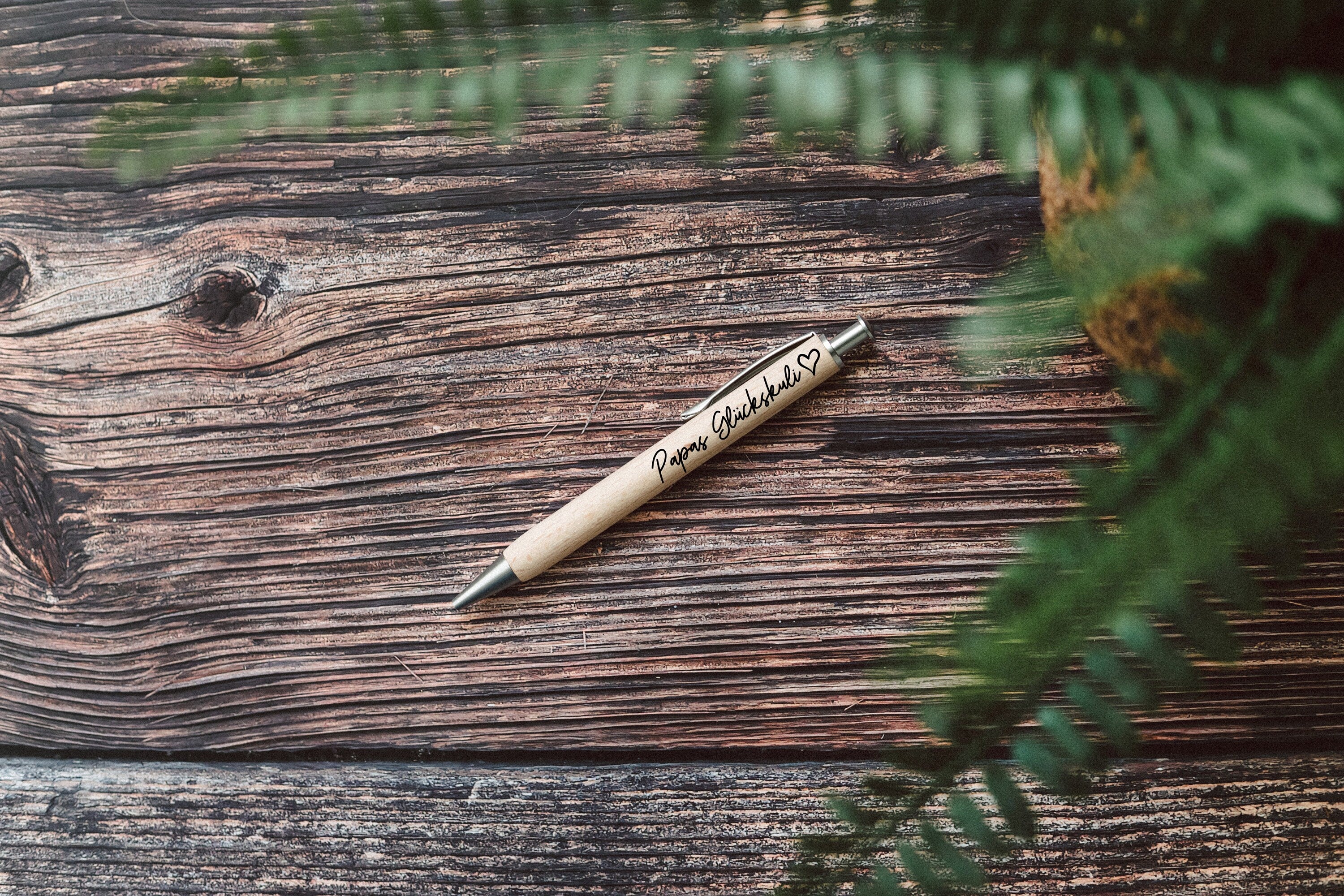 Kugelschreiber personalisiert, Kugelschreiber Holz, Stift personalisiert, Stift Gravur, Lehrerin Geschenk, Stift Gravur - abenteuernah