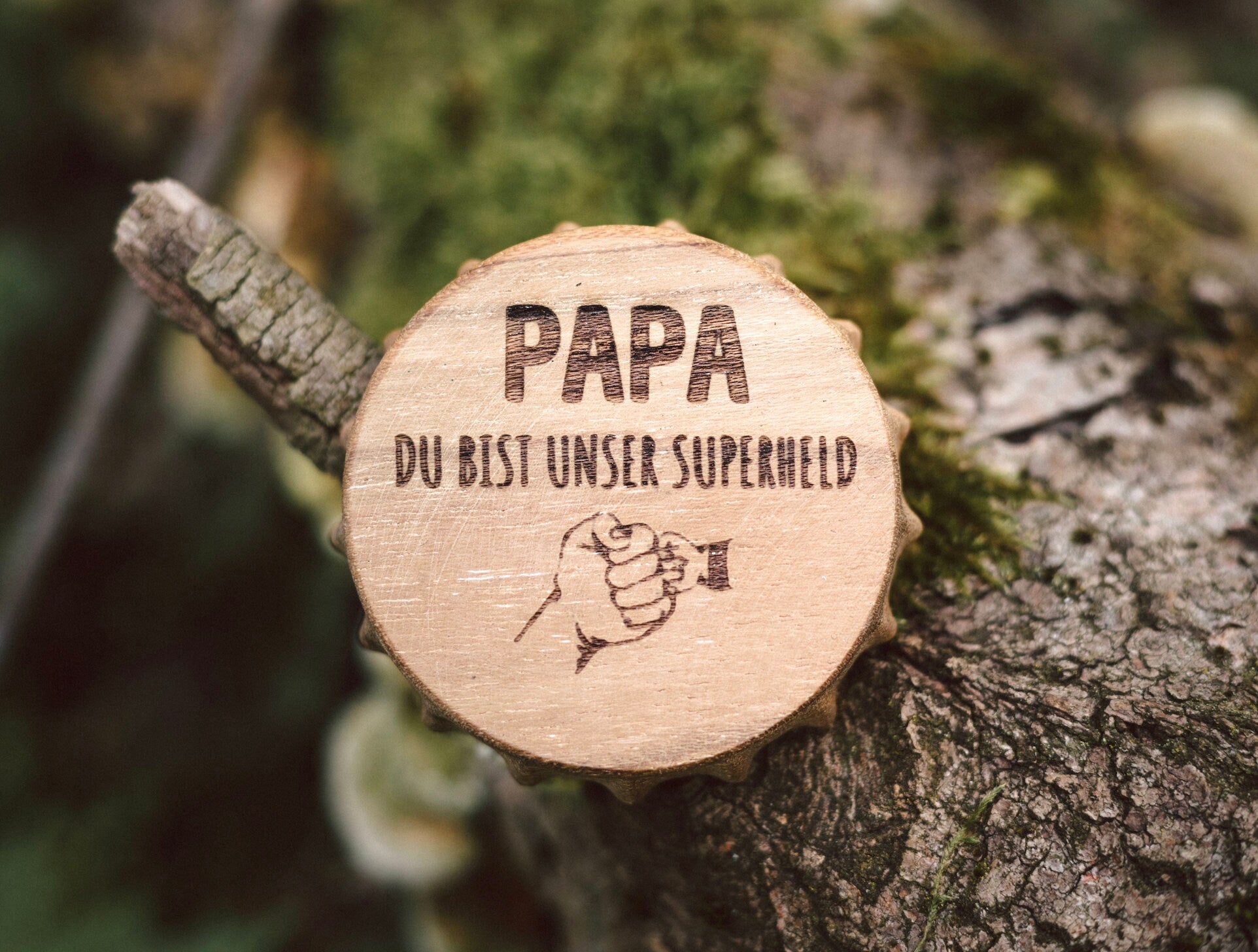 Vatertagsgeschenk, Flaschenöffner Papa, Vatertag, Geschenke für Männer, Bieröffner Papa, Männergeschenke - abenteuernah