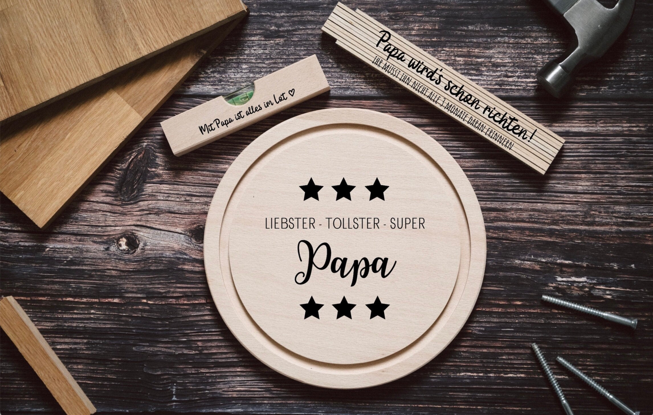 Vatertag, Vatertagsgeschenk, Geschenke für Männer, Papa, Vatertagsgeschenk Baby, Zollstock Papa, Vatertag Papa, Geschenk Mann - abenteuernah