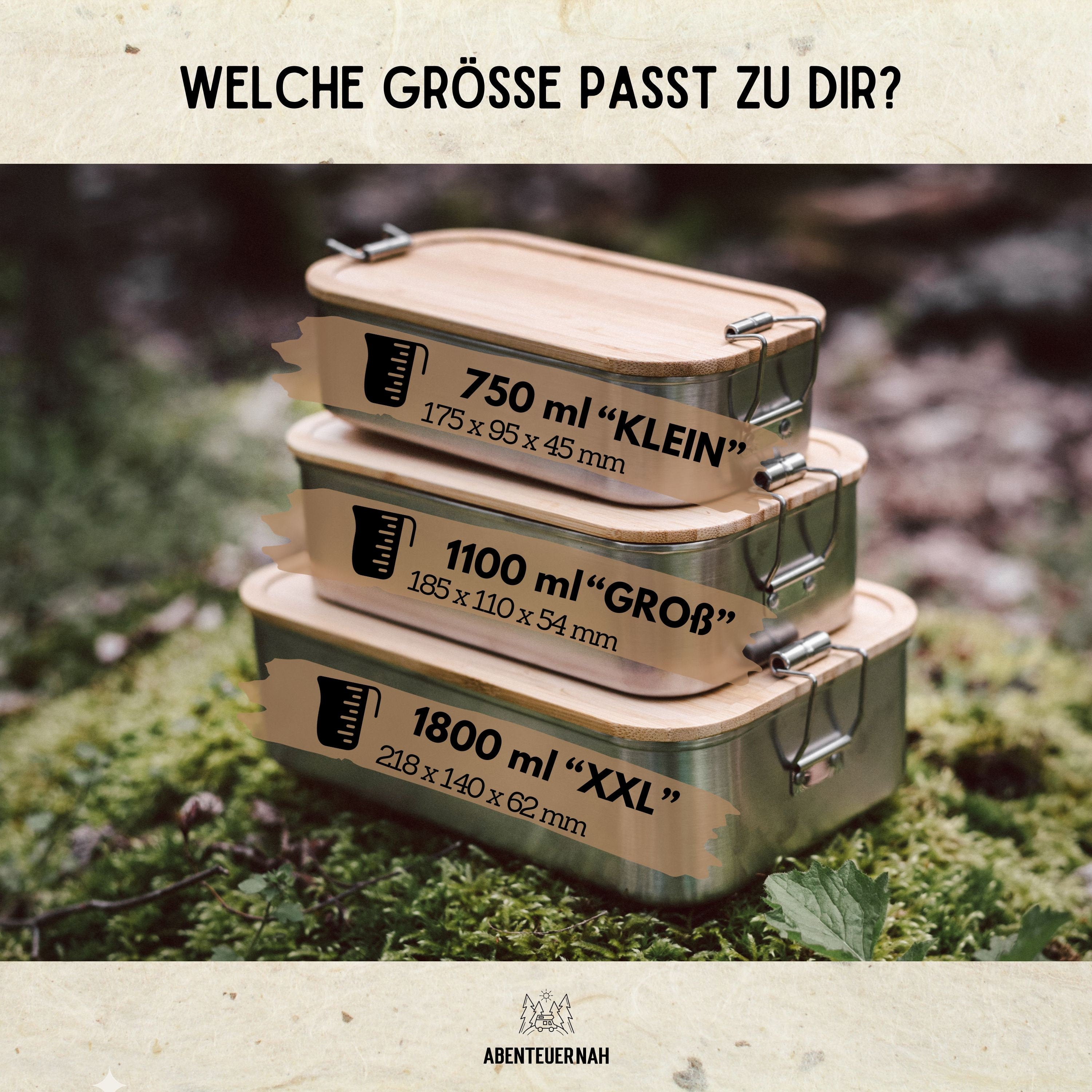 Brotdose Hirsch, Lunchbox Jäger, Brotdose Männer, Männergeschenke, Jäger Geschenk, Mann Geschenk, Geschenk Papa - abenteuernah