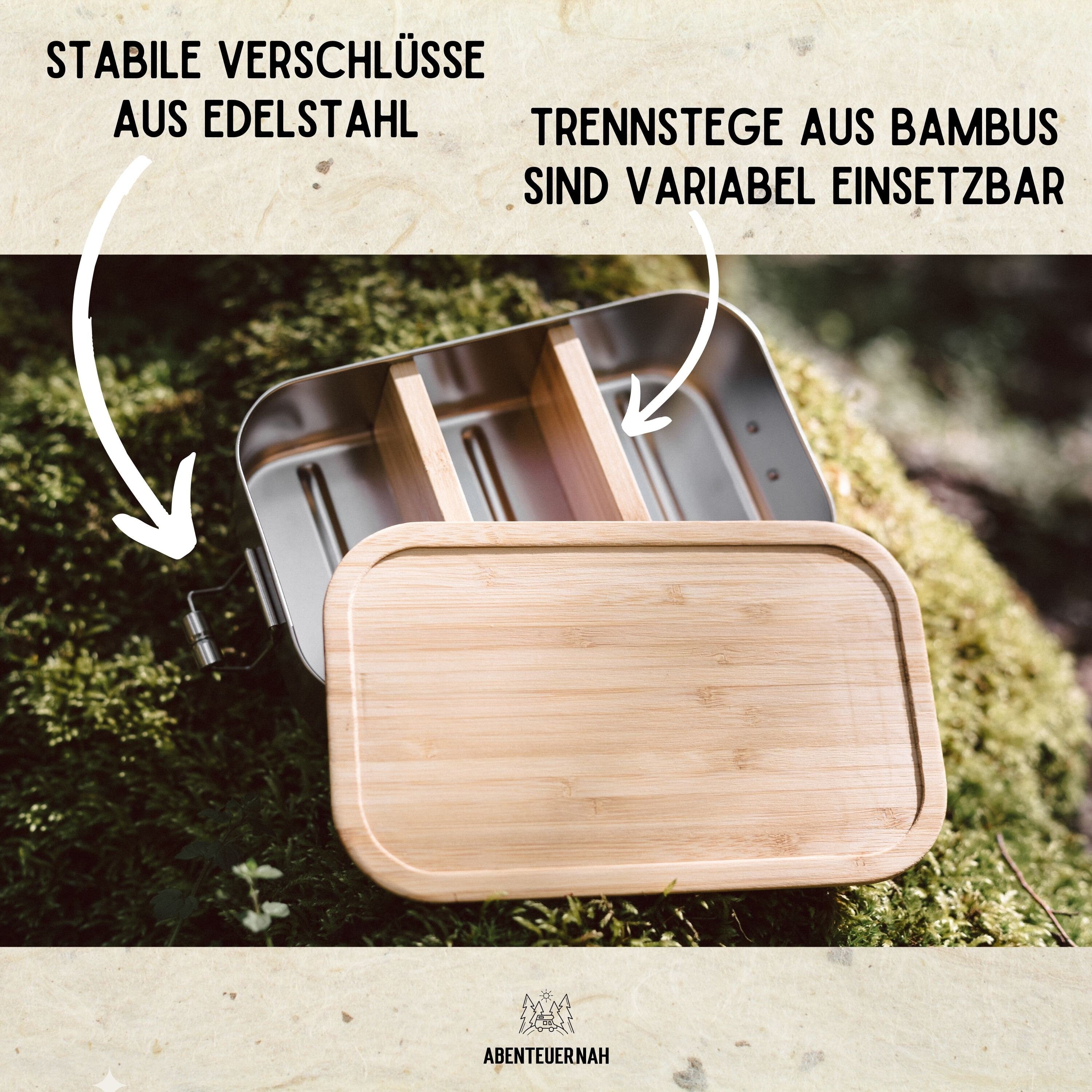 Berge, Brotdose personalisiert, Lunchbox wandern, Wandern Geschenk, Berge Geschenk, Männergeschenke - abenteuernah