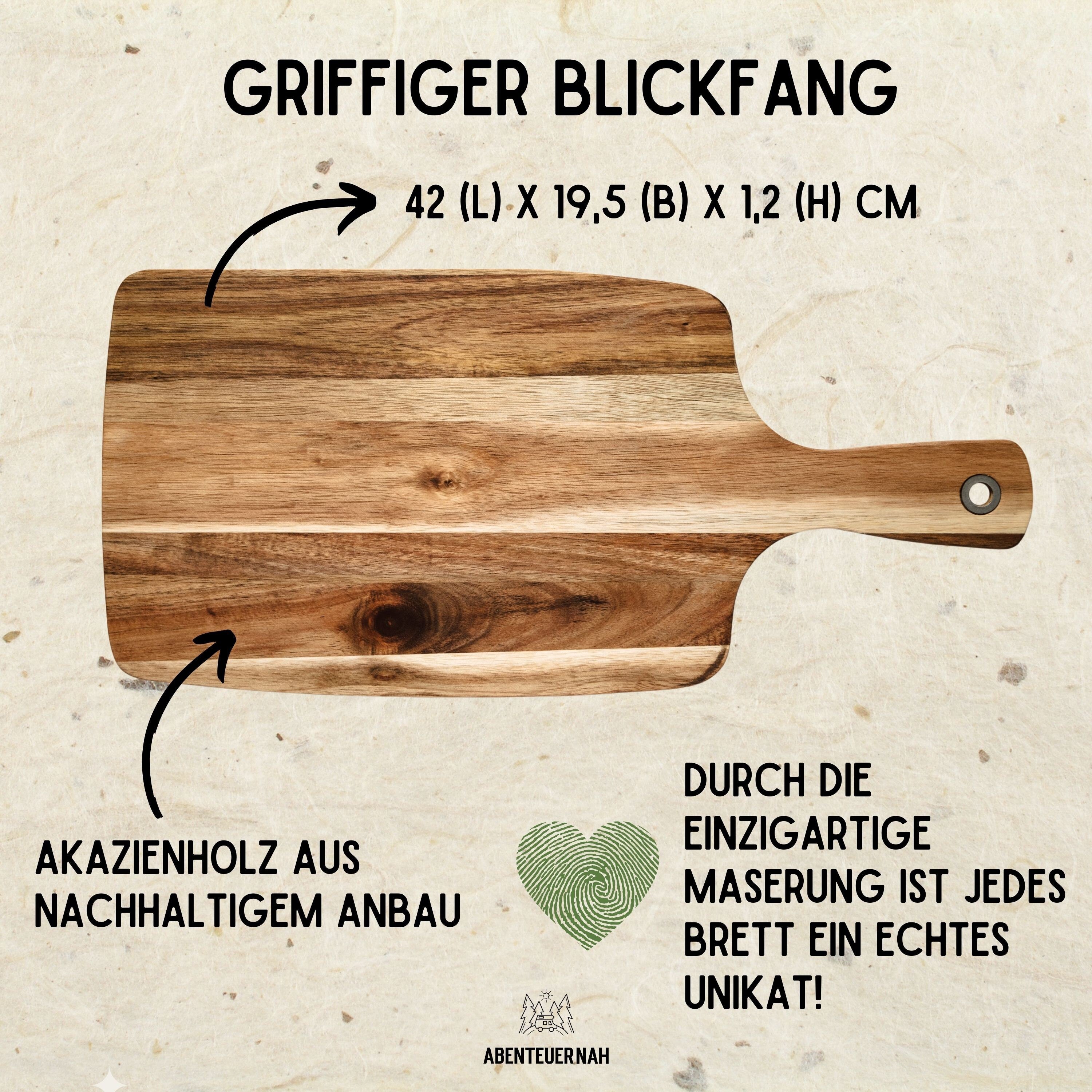 Grill Geschenk, Schneidebrett Männer, Männer Geschenk, Grillbrett personalisiert, Geschenk Mann, Grill Brett - abenteuernah