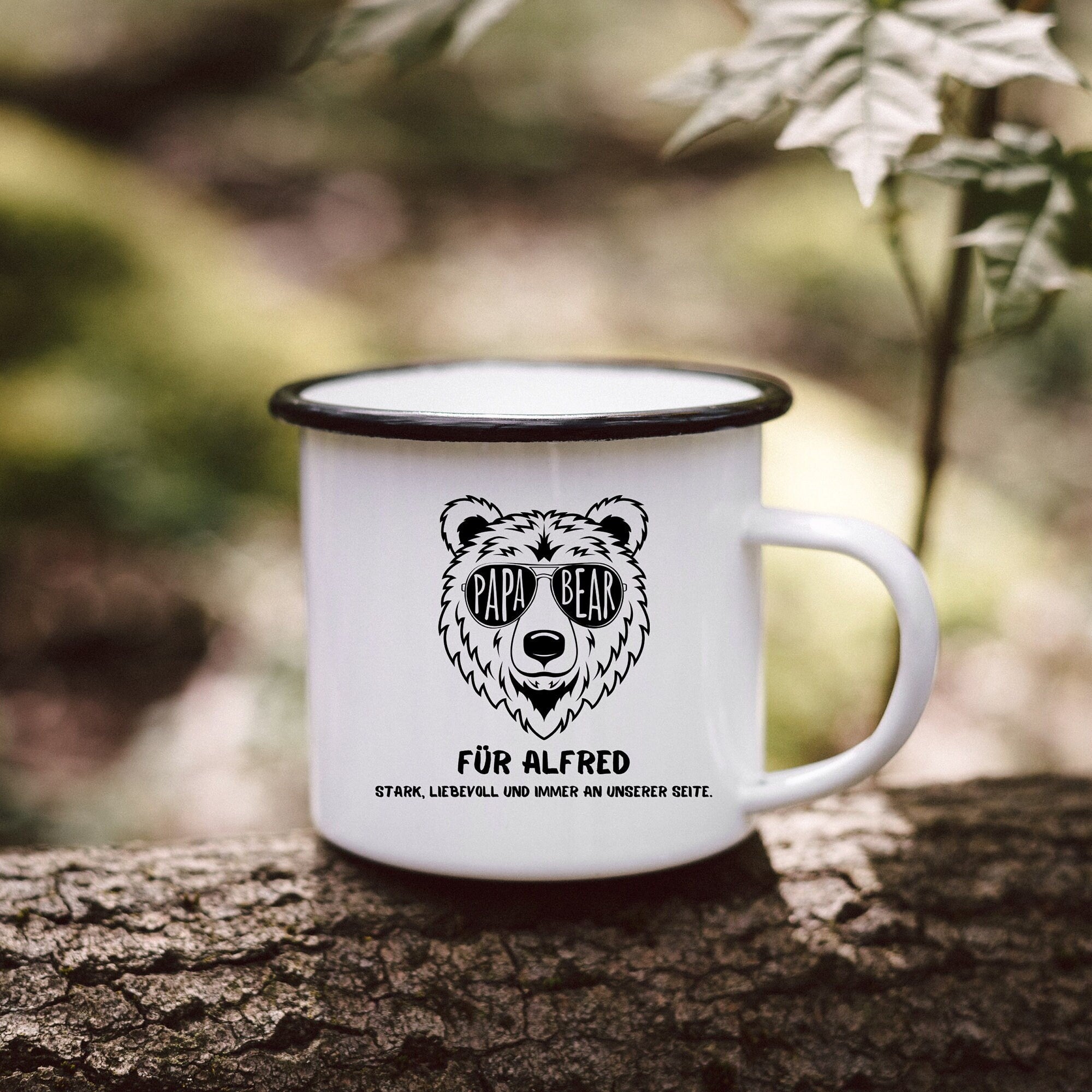 Vatertag, Papabär, Papa Tasse, Geschenk Papa, Vatertag Tasse, Tasse personalisiert für Papa, Geschenk Kind Papa - abenteuernah