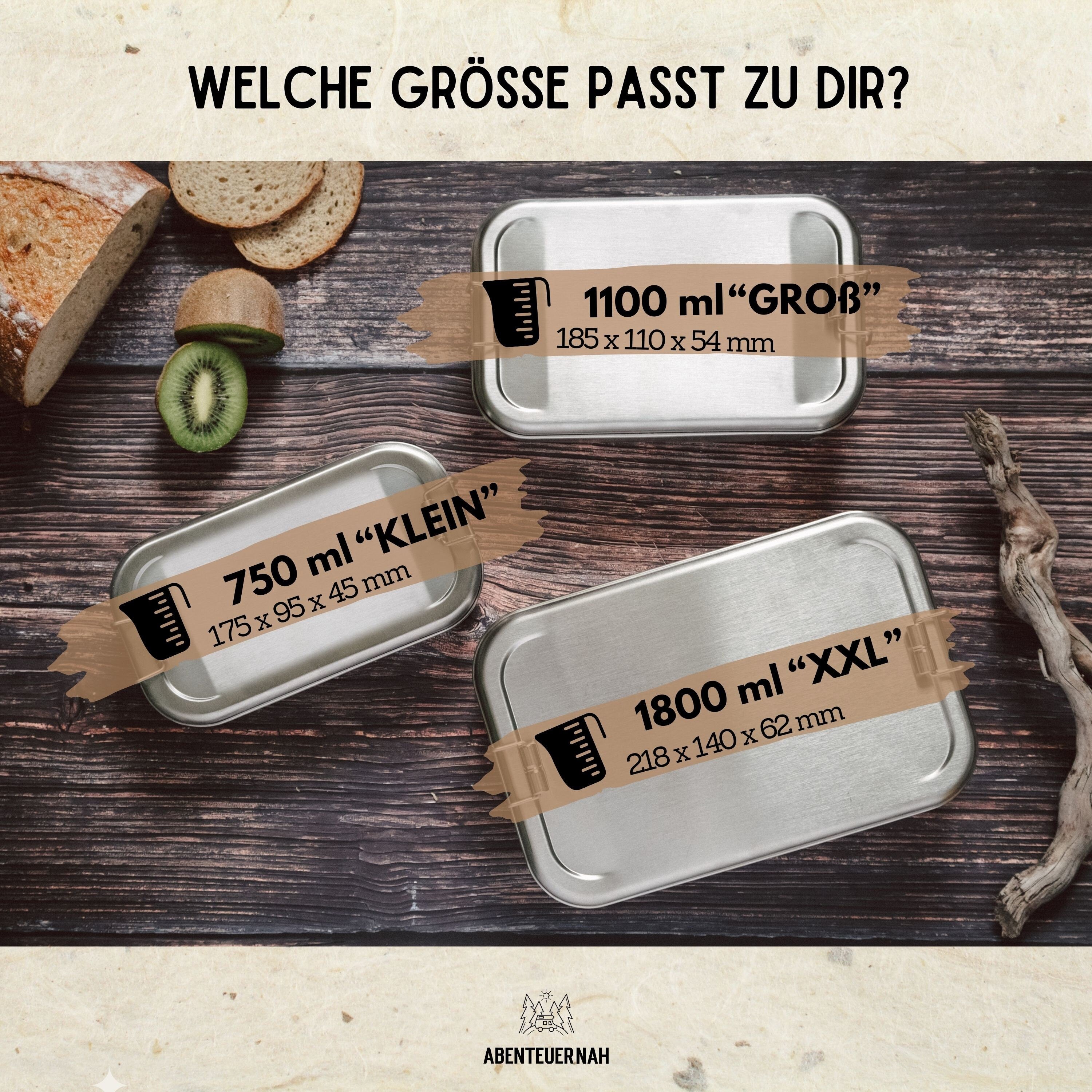 Angeln, Geschenke für Männer, Personalisierte Geschenke, Männer Geschenke, Edelstahl Brotdose, Angler Geschenk - abenteuernah