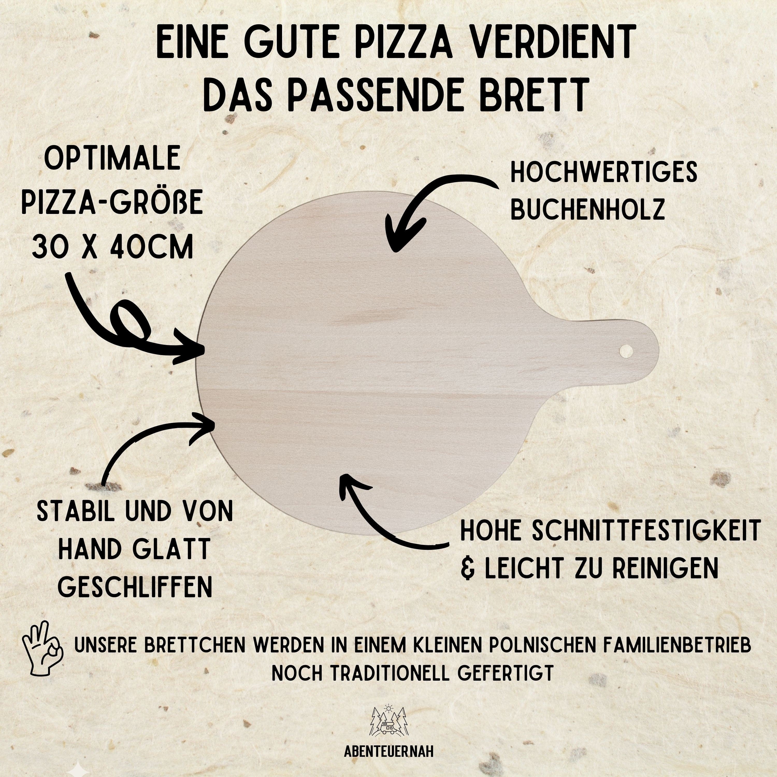 Pizzabrett, Pizza, Geschenke für Männer, Pizzateller, Geschenk Bruder, Valentinstagsgeschenk, Pizza, Männergeschenke - abenteuernah