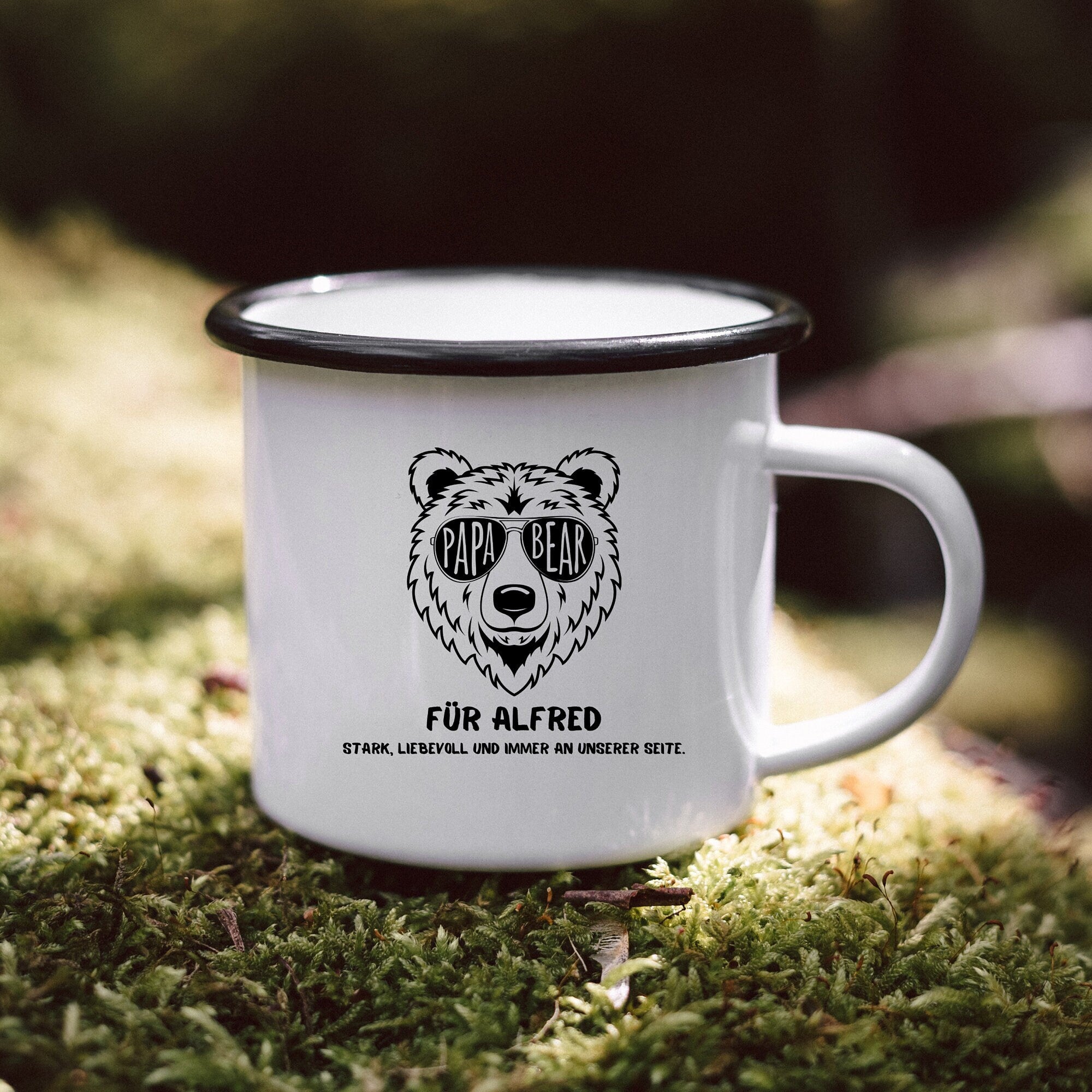 Vatertag, Papabär, Papa Tasse, Geschenk Papa, Vatertag Tasse, Tasse personalisiert für Papa, Geschenk Kind Papa - abenteuernah