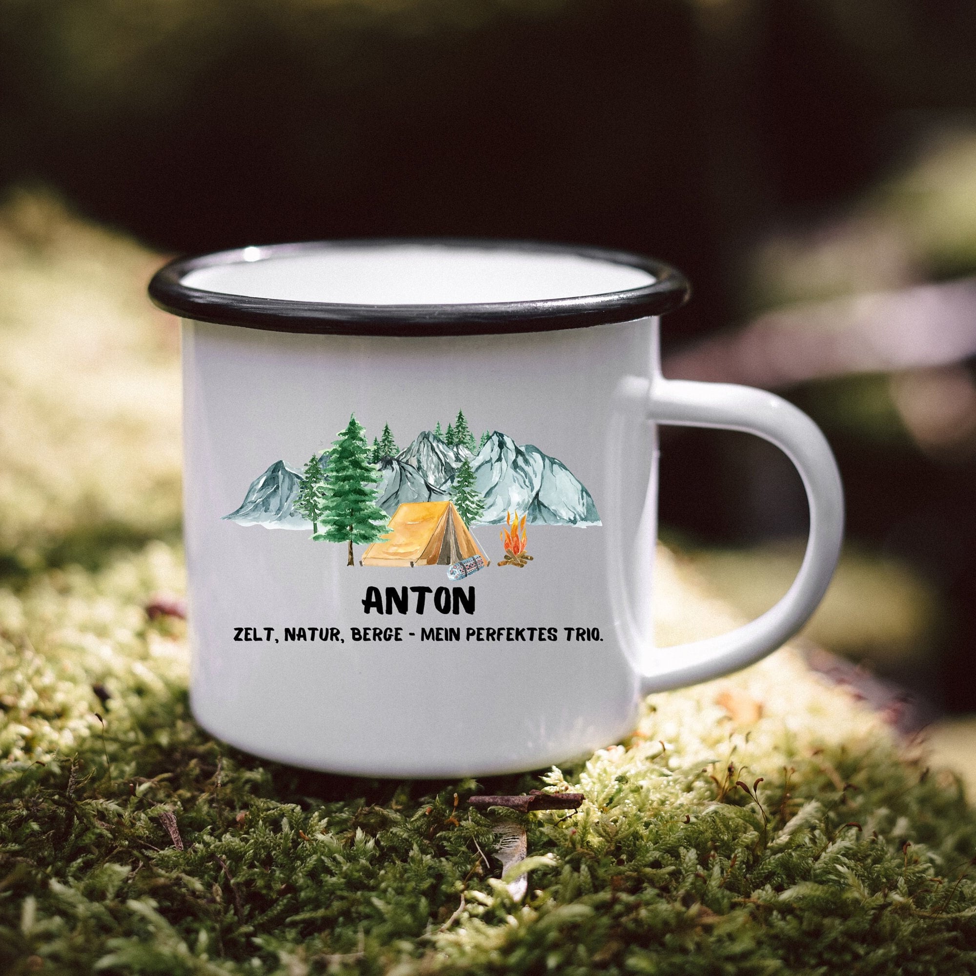 Männergeschenke, Fahrrad, Outdoor, Geschenke für Männer, Tasse Männer, Emaille Tasse, Männer Geschenk, Geschenk Mann - abenteuernah