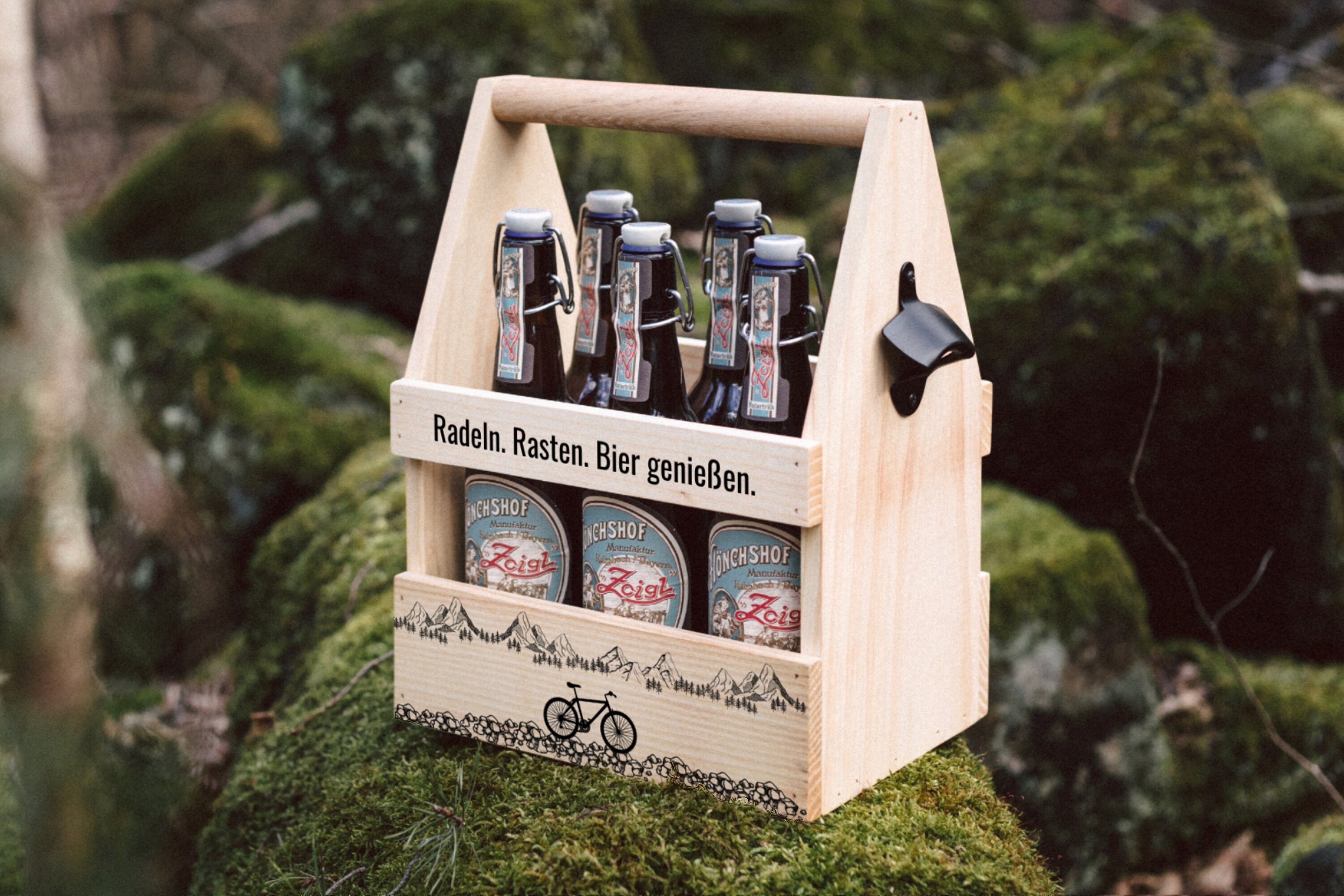 Fahrrad Geschenk, Bier Geschenk, Männerhandtasche Bier, Fahrrad und Bier, Geschenke für Radfahrer, Fahrrad Geburtstag - abenteuernah