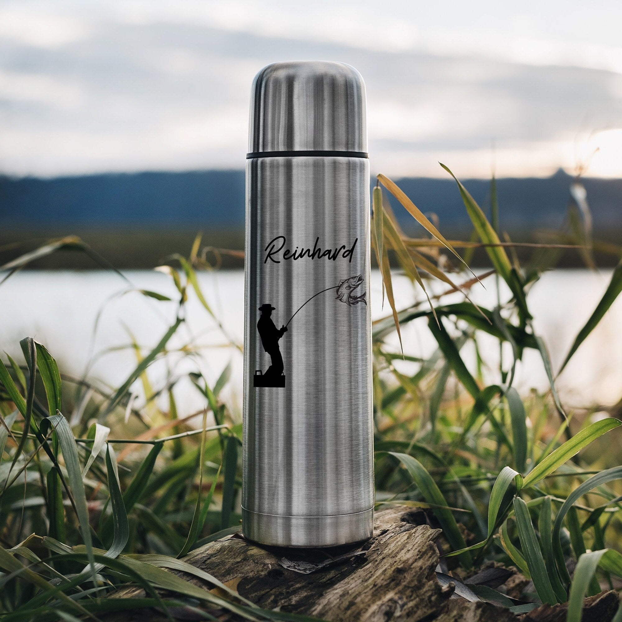 Thermosflasche Edelstahl - Angler - Abenteuernah